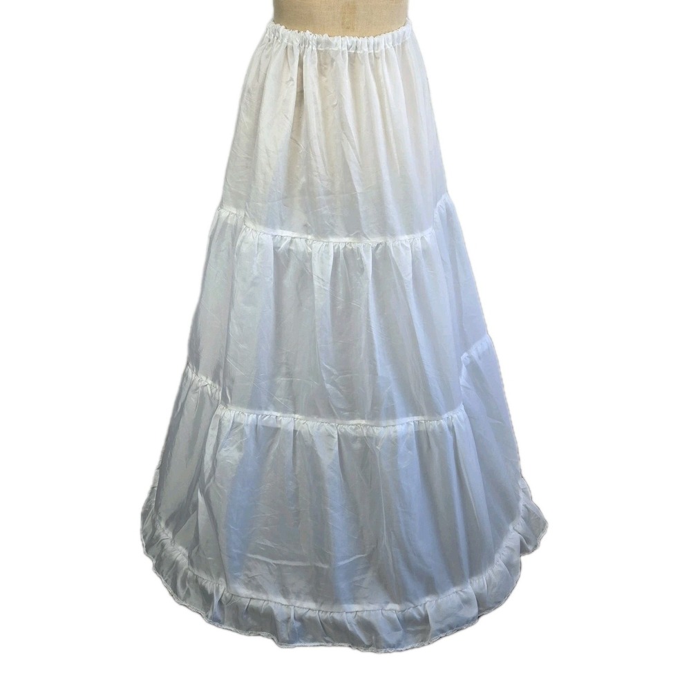 Chasing Fireflies Girls White Hoop Skirt Petticoat Size 16 Maxi Skirt Costume